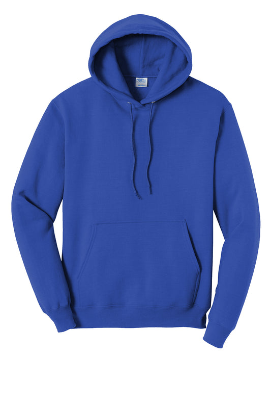 Sweatshirt, Port & Company® Core Fleece Pullover Hooded Sweatshirt with Sebastian River Rowing Logo