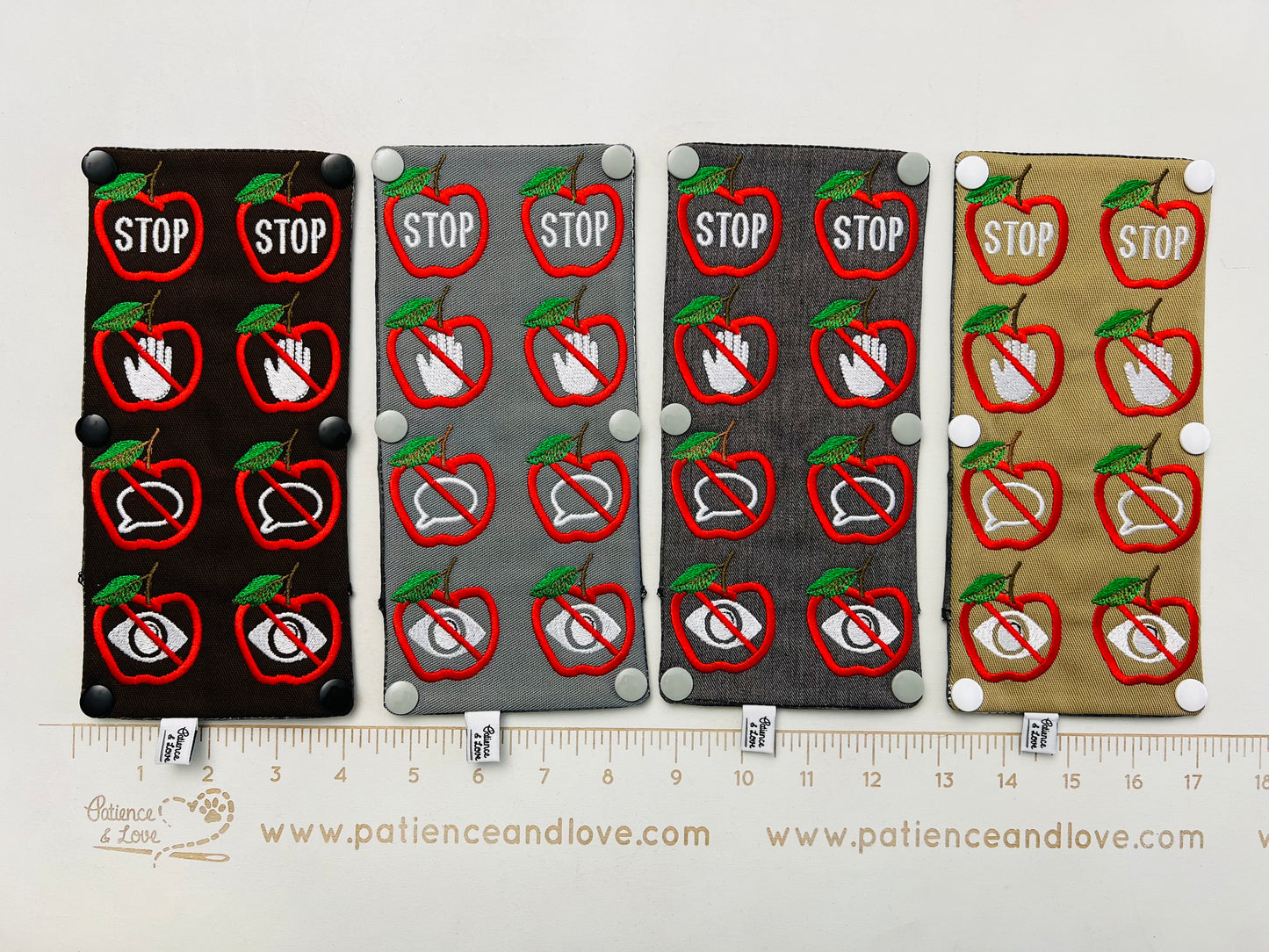 Seasonal - Ready to ship - Apple symbols, Vertical, Leash sleeve