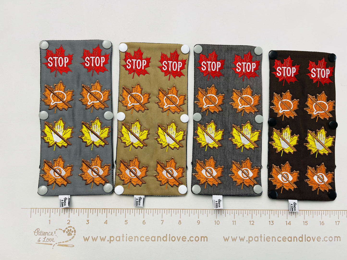 Seasonal - Ready to ship - Leaf symbols, Vertical, Leash sleeve