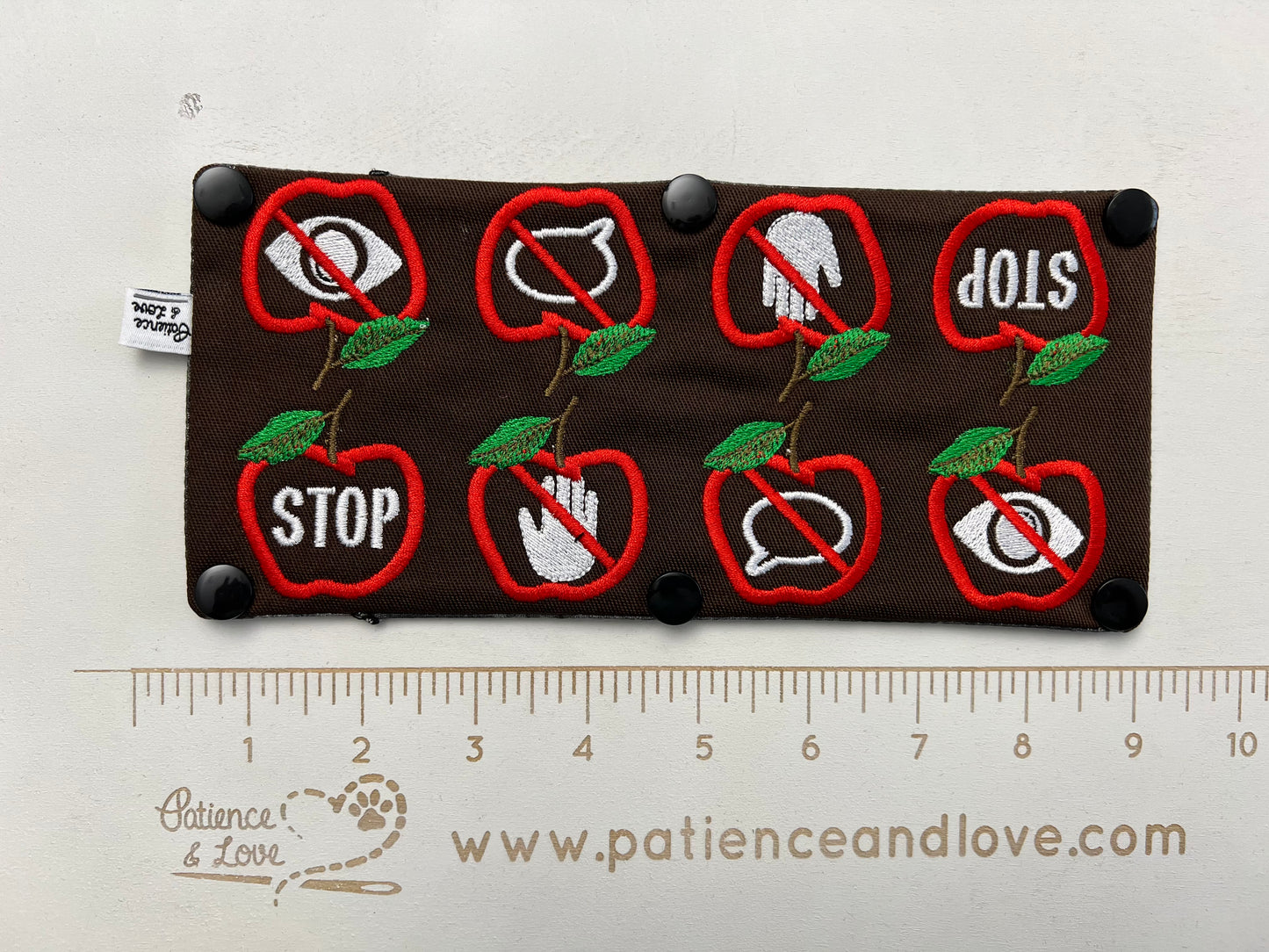 Seasonal - Apple symbols, Horizontal, Leash sleeve