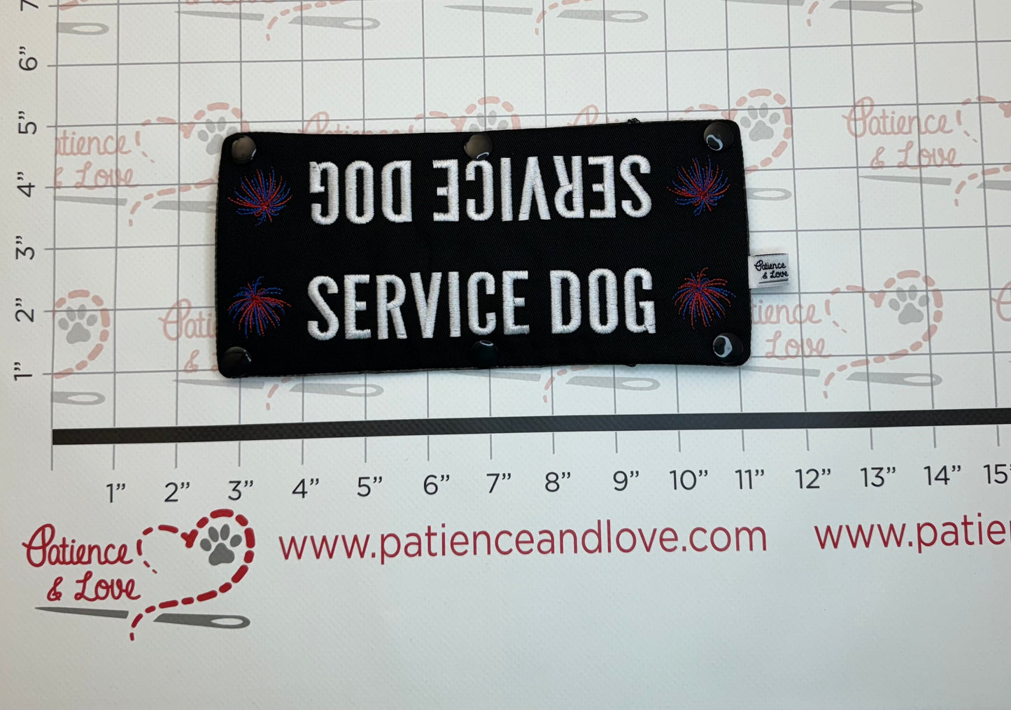 Patriotic - Service Dog Fireworks, Leash Sleeve