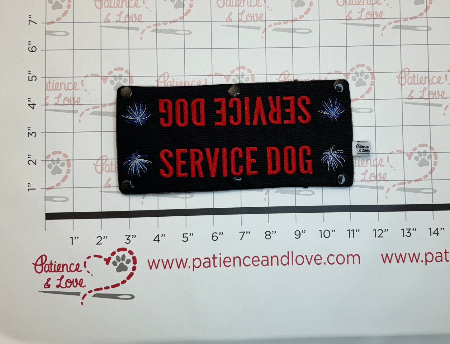 Patriotic - Service Dog Fireworks, Leash Sleeve