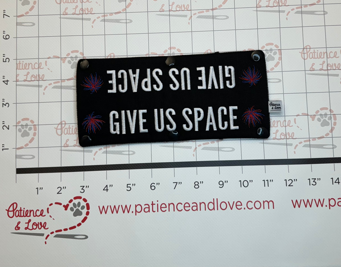 Patriotic - Give Us Space Fireworks, Leash Sleeve