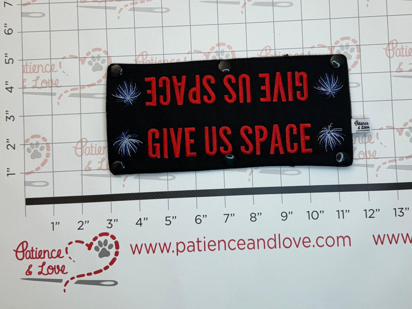 Patriotic - Give Us Space Fireworks, Leash Sleeve