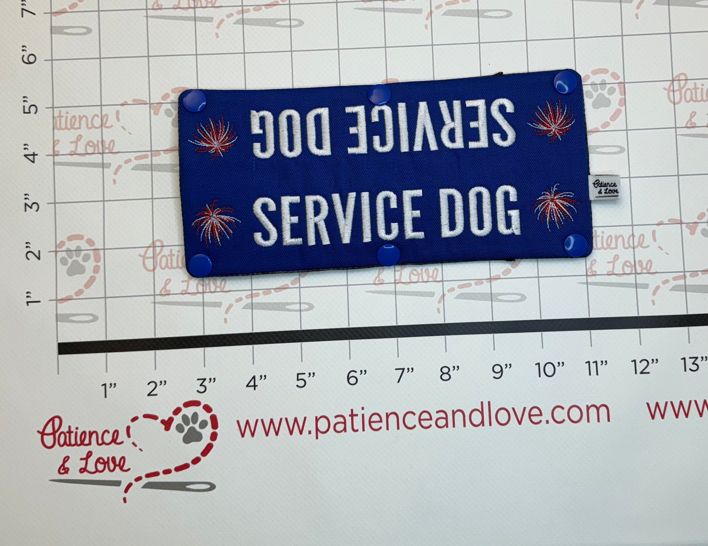 Patriotic - Service Dog Fireworks, Leash Sleeve