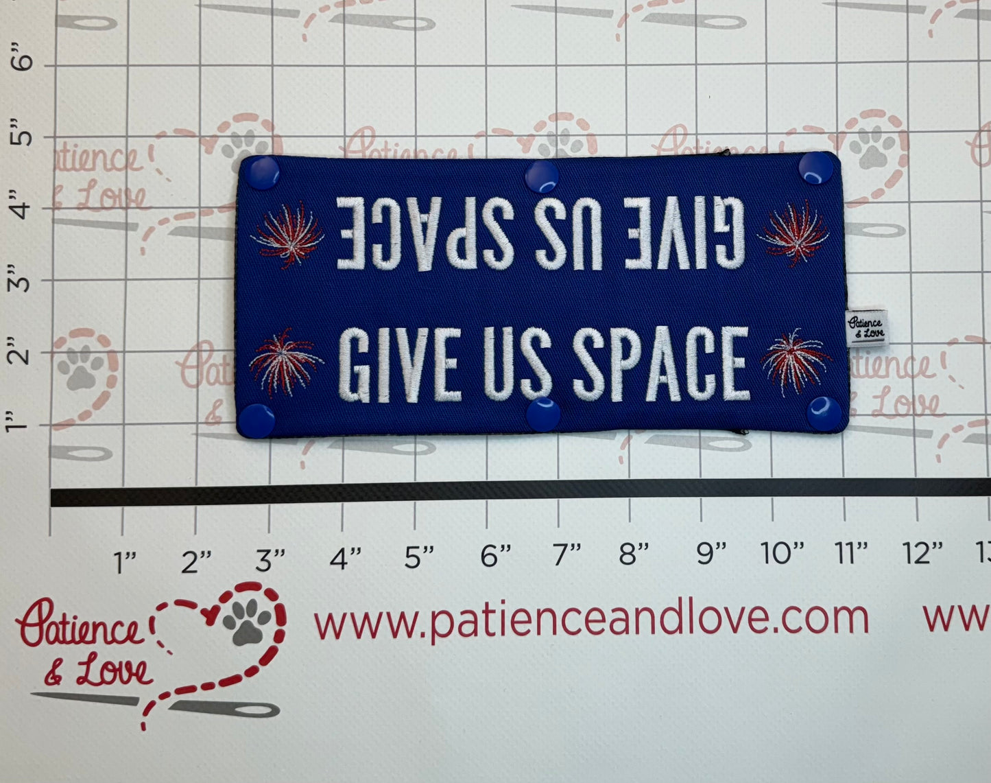 Patriotic - Give Us Space Fireworks, Leash Sleeve