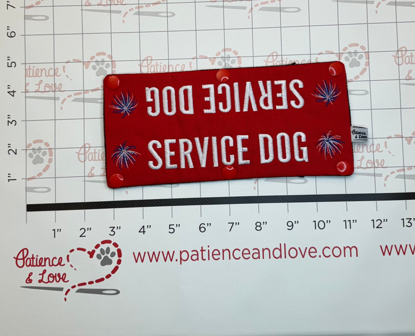 Patriotic - Service Dog Fireworks, Leash Sleeve