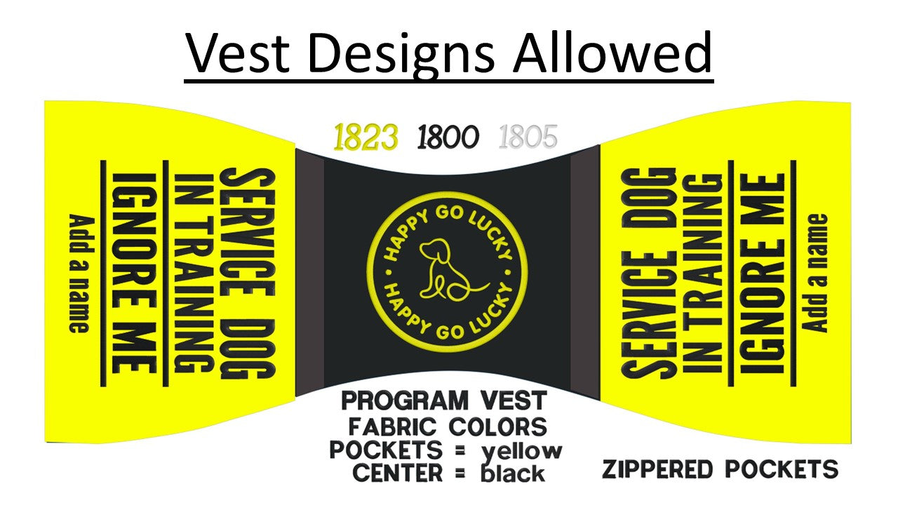 Happy Go Lucky - Program Butterfly Vest - Only program representatives can purchase