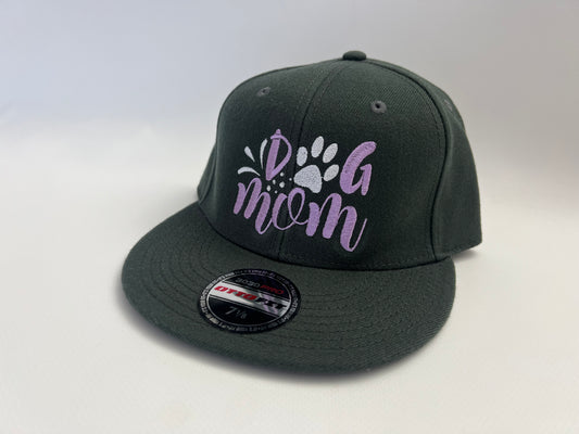 Dog Mom Hat, Custom Embroidered, Baseball Cap, 112-1