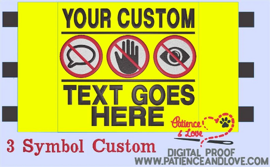 Harness Sign, Custom Embroidered