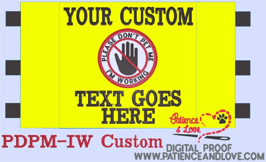 Harness Sign, Custom Embroidered