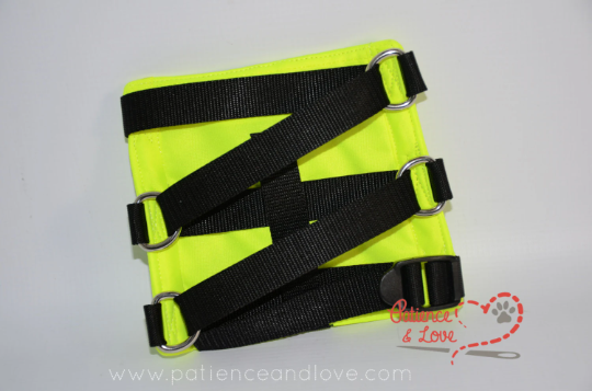 IGNORE with braille, Small Harness Sign, Custom Embroidered