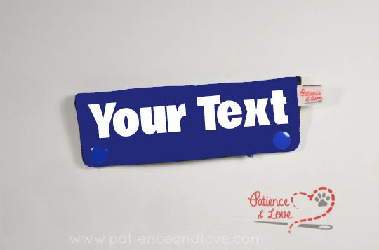 Custom Short 5.9 inch embroidered, Leash sleeve