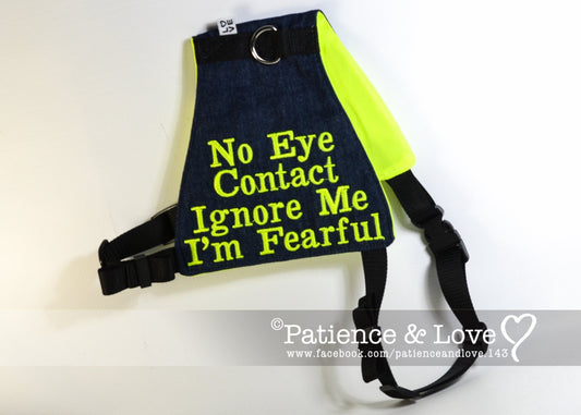 No Eye Contact Ignore Me I'm Fearful, Butterfly Style Embroidered Vest