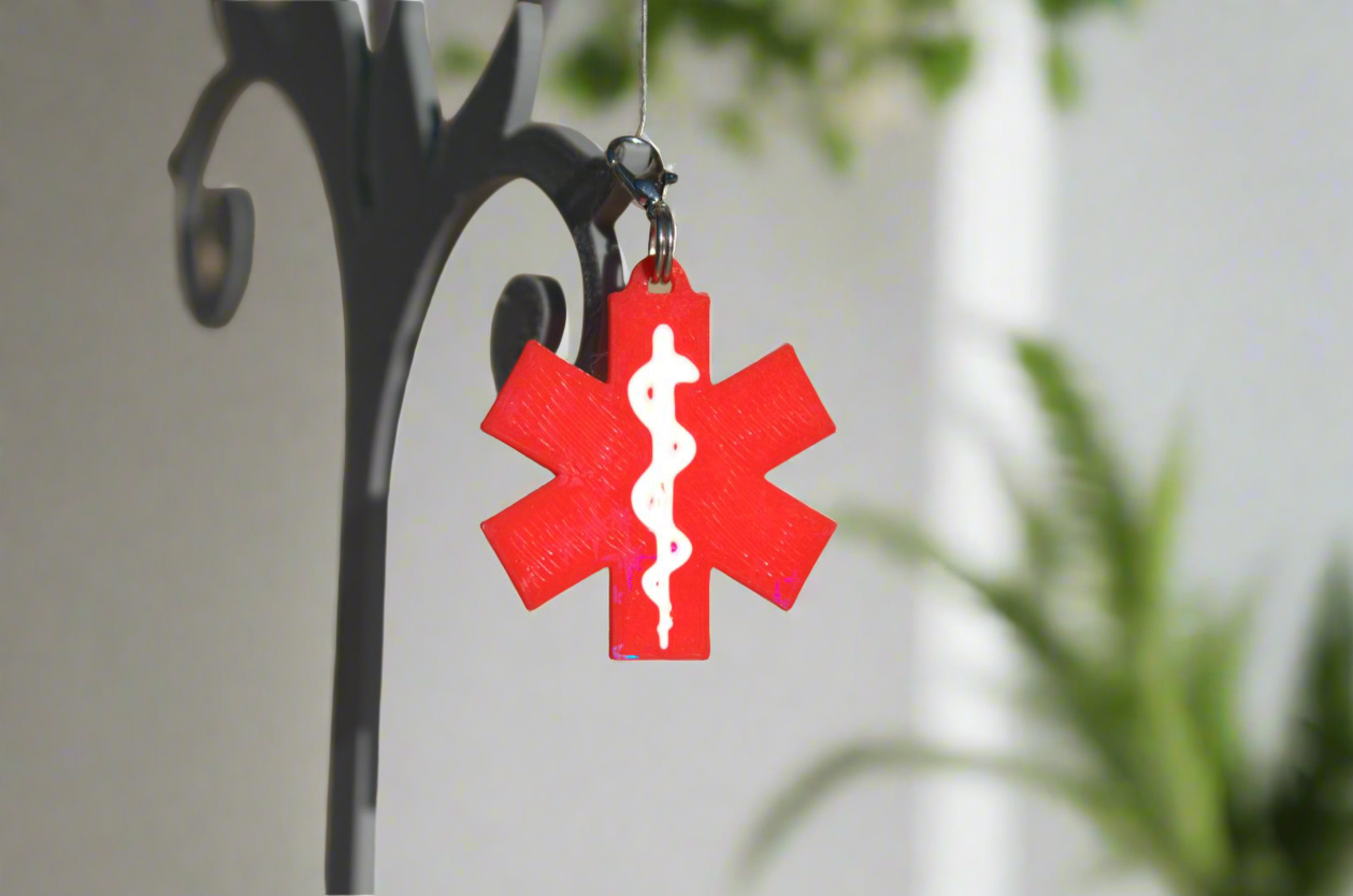 Medical symbol – Zipper pull accessory - Pendant