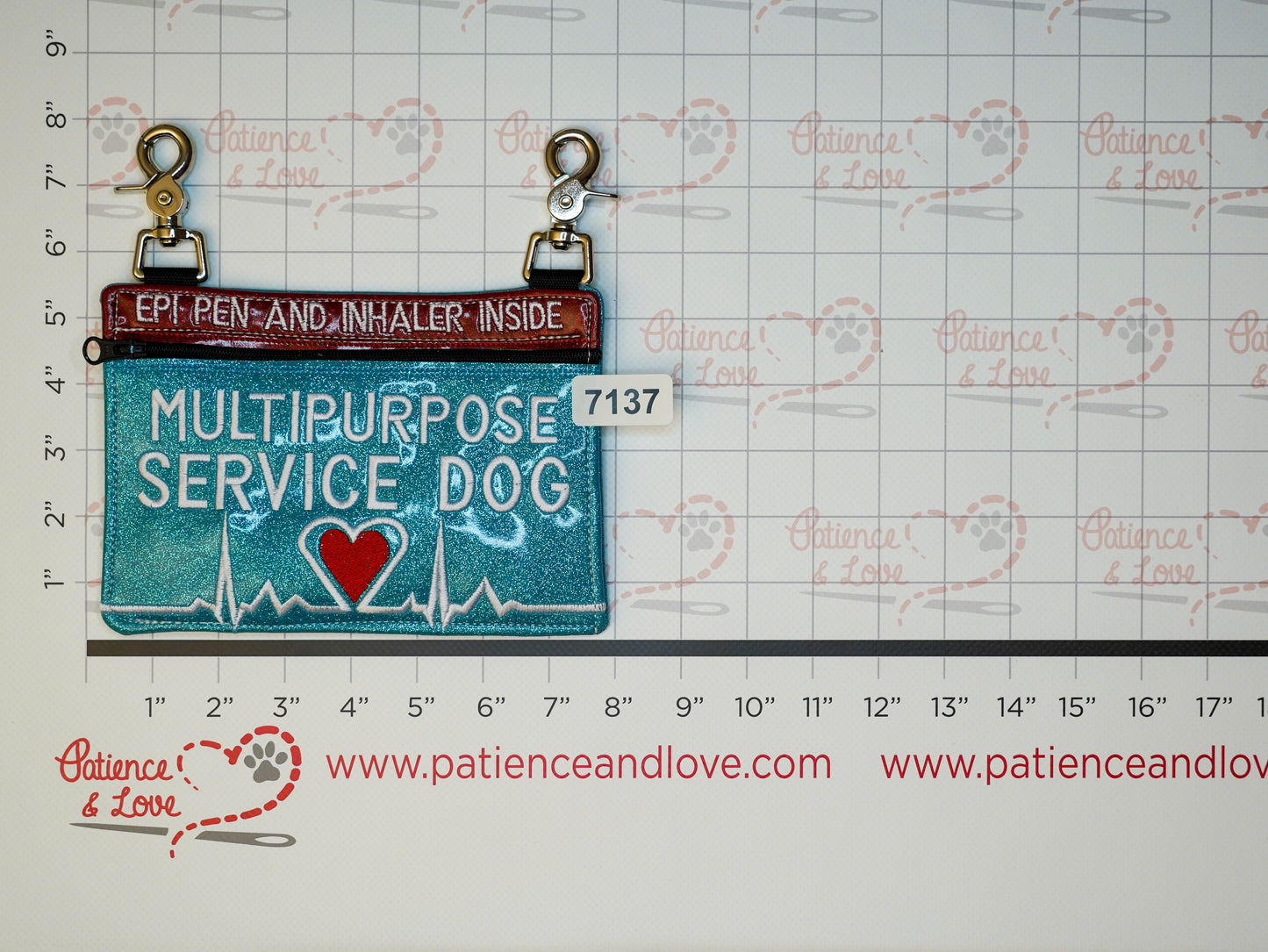 Ready to Ship - Zippered Pouch - #7137 - 2024 PREMADE