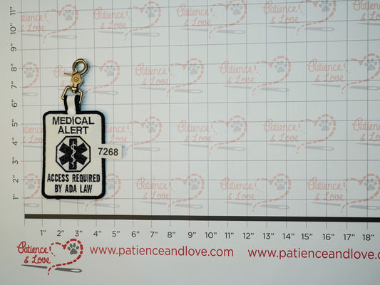 Ready to Ship - Zippered Mini Med Tag - 2025 - #7268