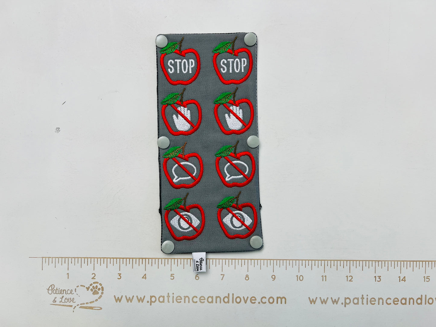 Seasonal - Ready to ship - Apple symbols, Vertical, Leash sleeve