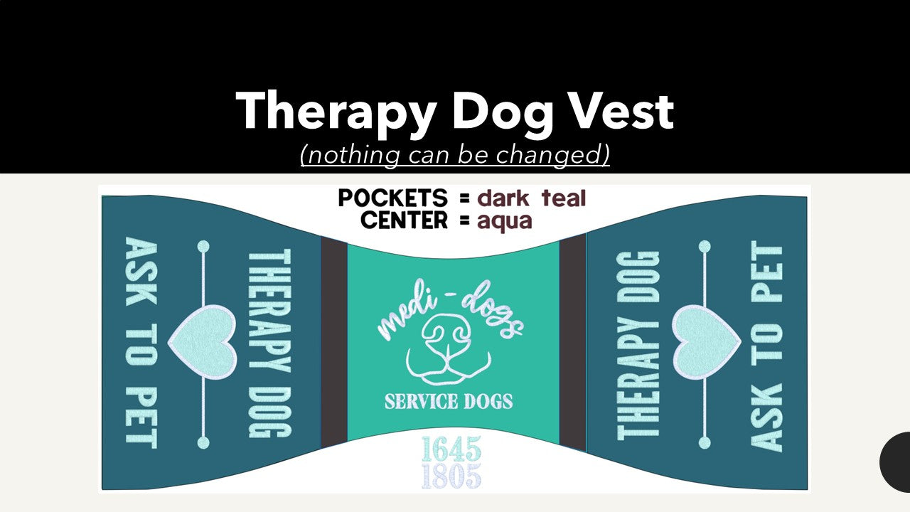 Program Vest - Medi-Dogs, Butterfly - clients can purchase
