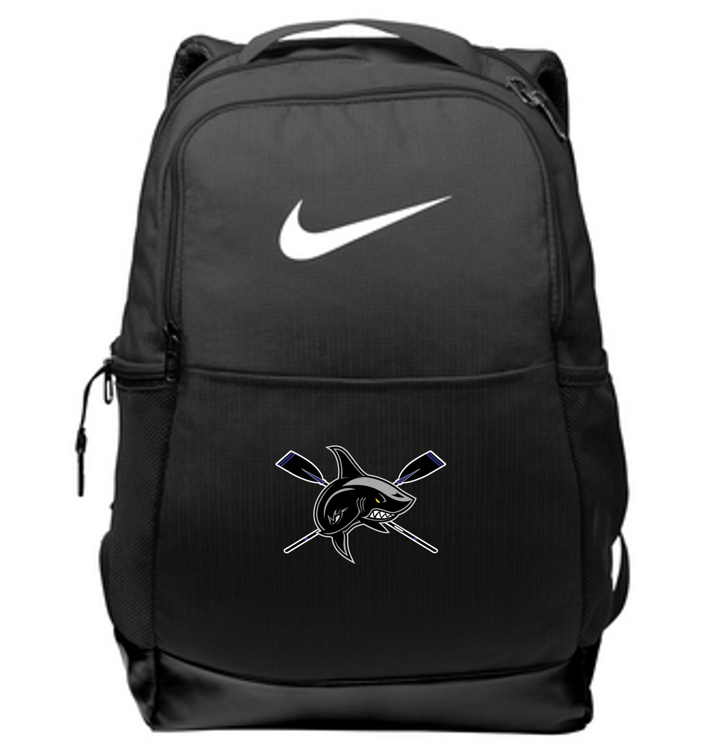 Backpack, Nike Brasilia Medium Backpack with Shark Embroidered black backpack