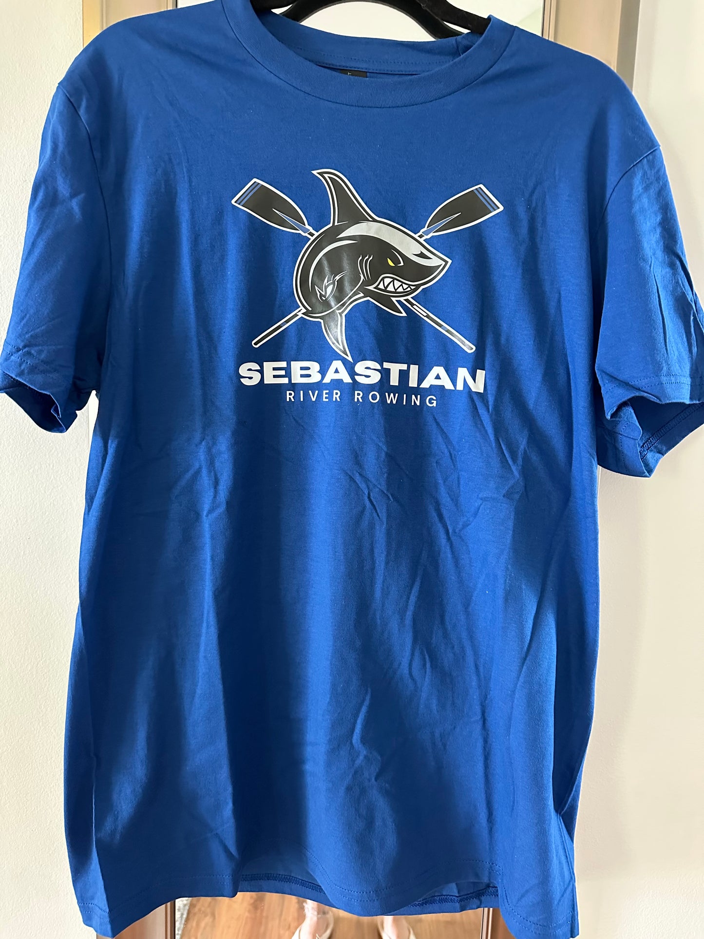 Shirt, District Very Important Tee with Sebastian River Rowing Logo, cotton