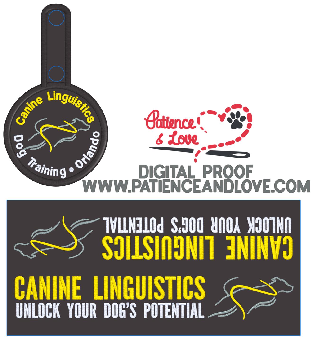 Canine Linguistics Custom Program Vest