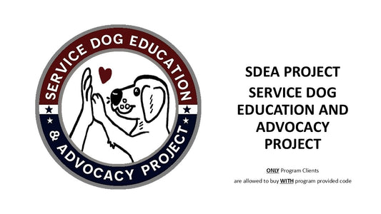 Service Dog Education and Advocacy Project, SDEA Project, Butterfly vest or patch, Custom Program Vest