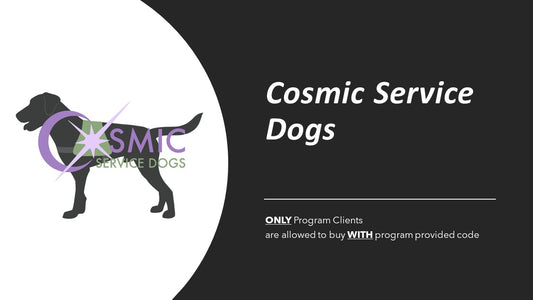 Cosmic Service Dogs, Butterfly vest, Custom Program Vest