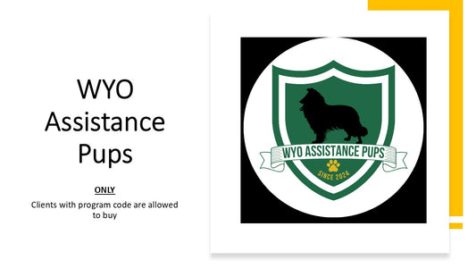 Program Gear for Wyo Assistance Pups (Formally Pup Master Academy)