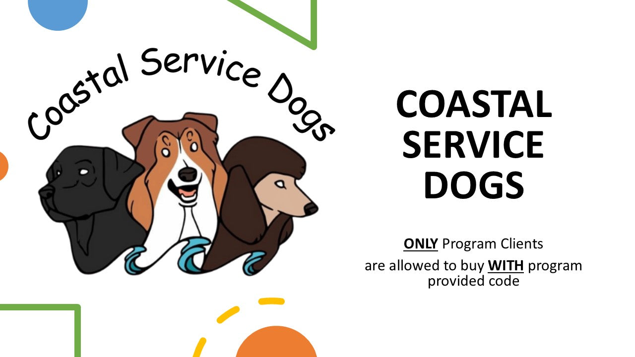 Coastal Service Dogs, Custom Program Vest – PatienceandLove143