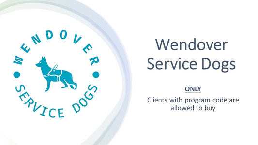 Wendover Service Dogs - Program Butterfly Vest - Clients can purchase with program code