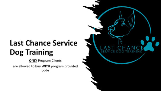Program Vest - Last Chance Service Dog Program Vest, S&R - clients can purchase