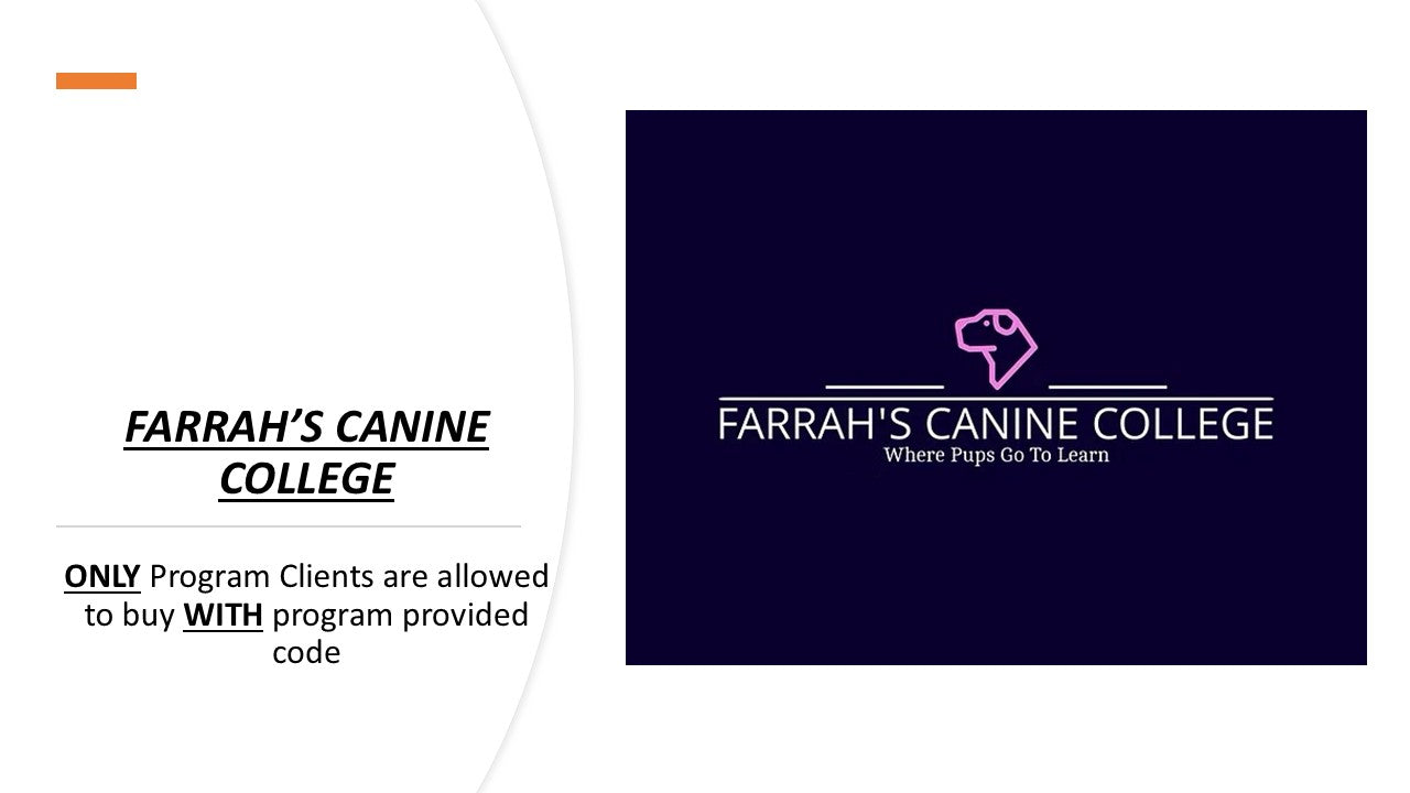 Farrah's Canine College Program Vest, S&R or cape