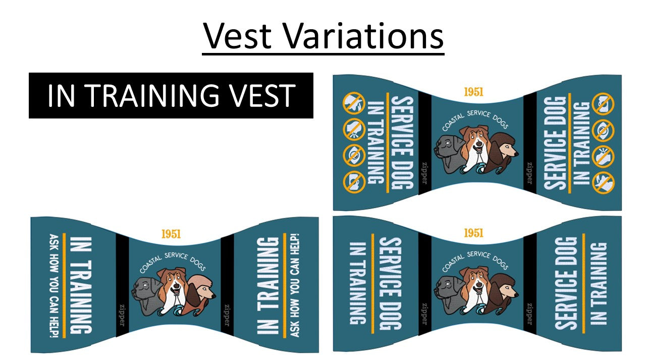 Coastal Service Dogs, Custom Program Vest