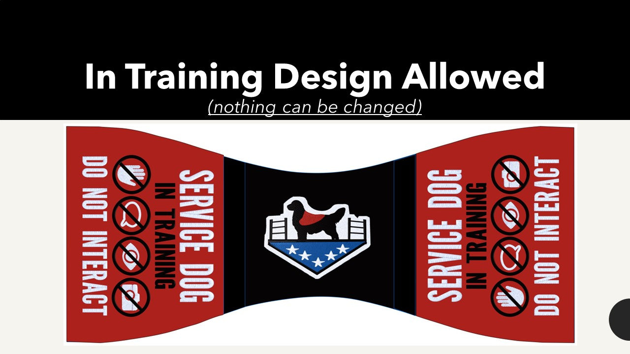 Program Vest - Mission Service Dogs, Butterfly or Long Body or S&R or cape- clients can purchase (Copy)