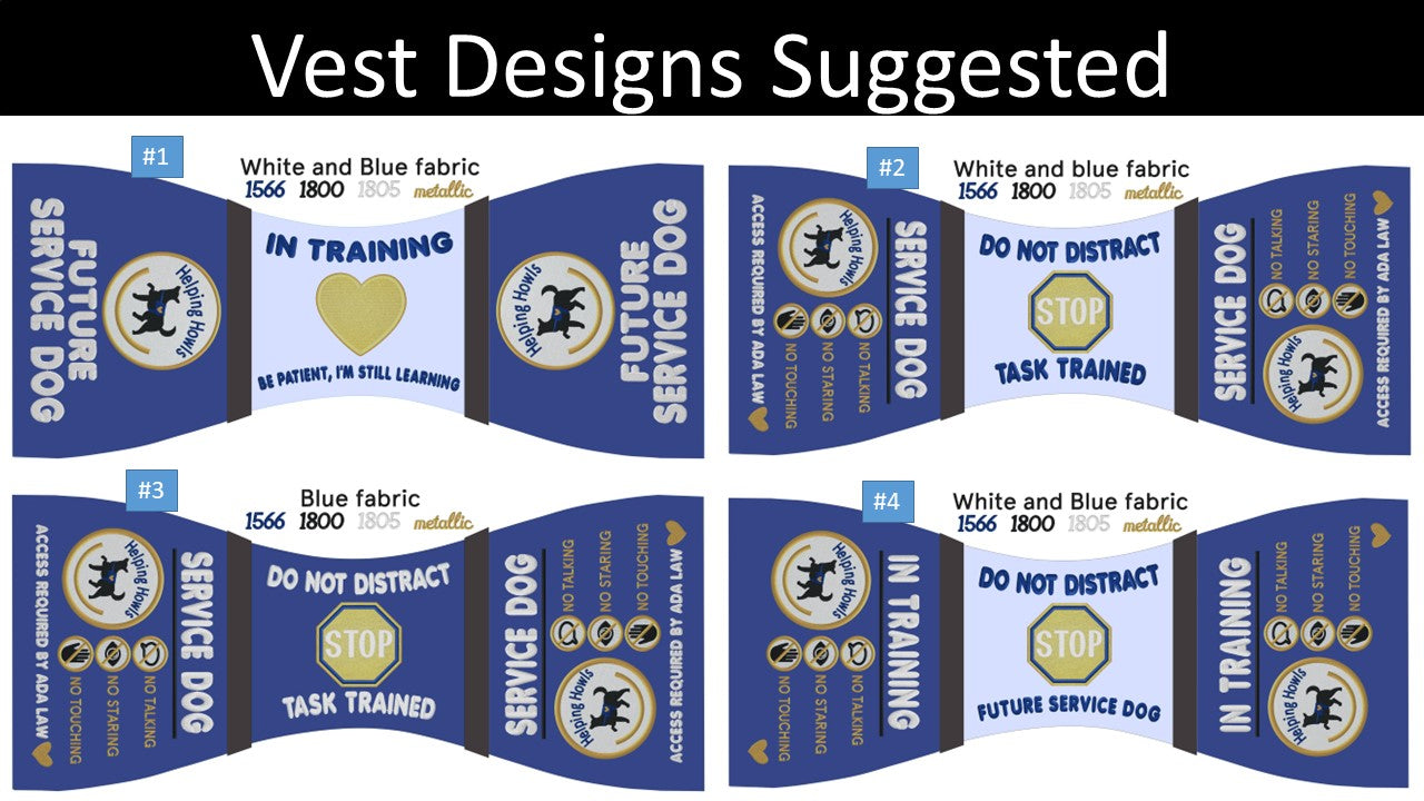 Program Vest - Helping Howls - Custom Butterfly or Long Body or S&R or cape