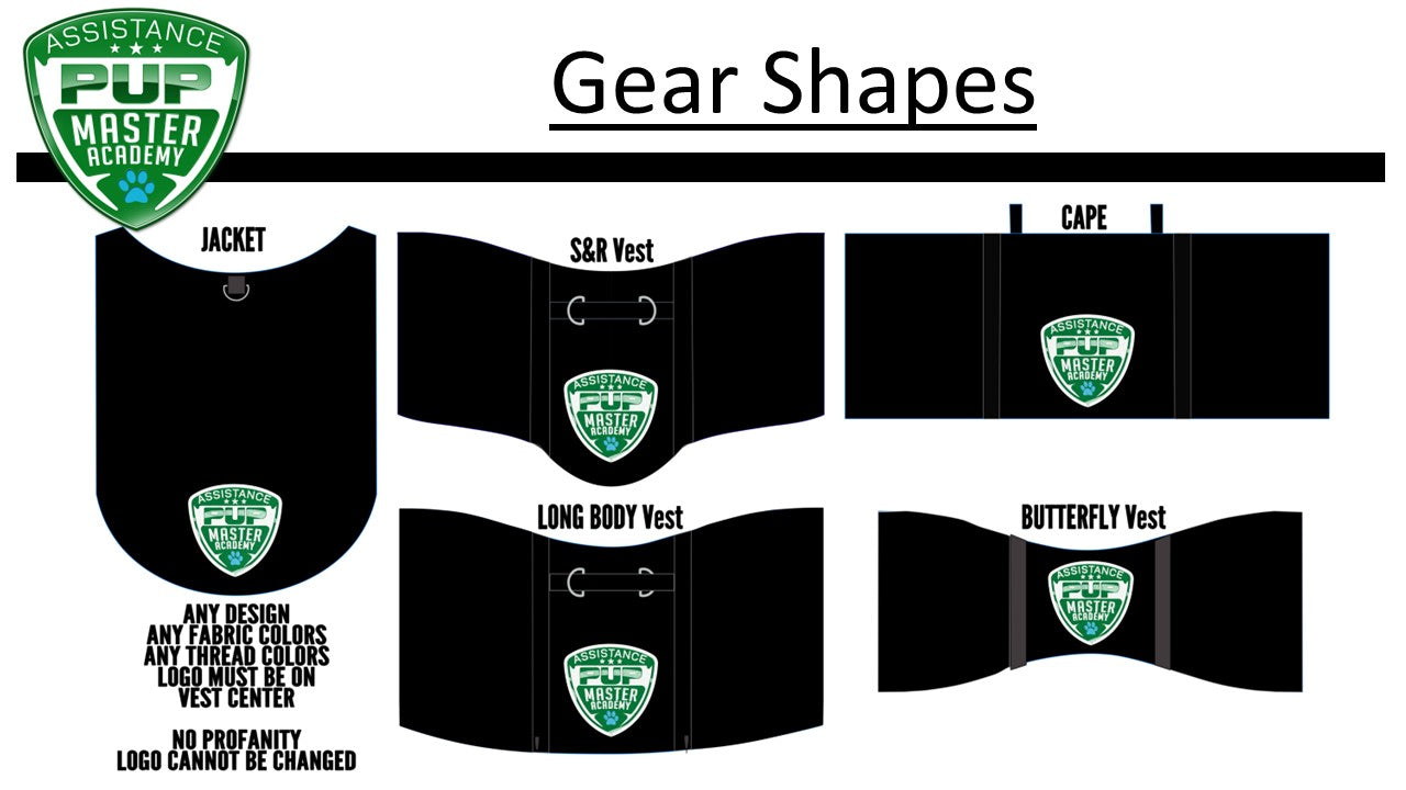 Program Gear for Assistance Pup Master Academy