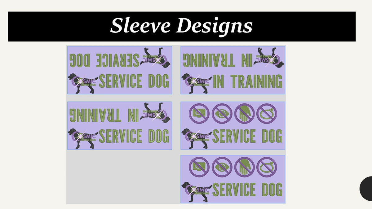 Cosmic Service Dogs, Accessory listing, program gear