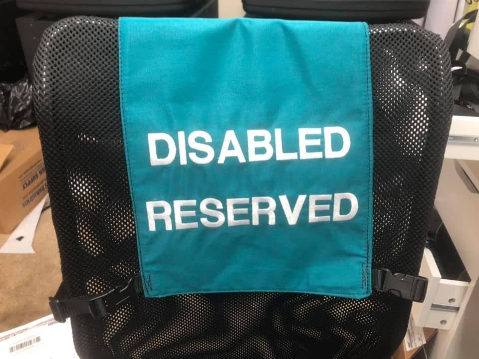 Chair Sign, DISABLED RESERVED