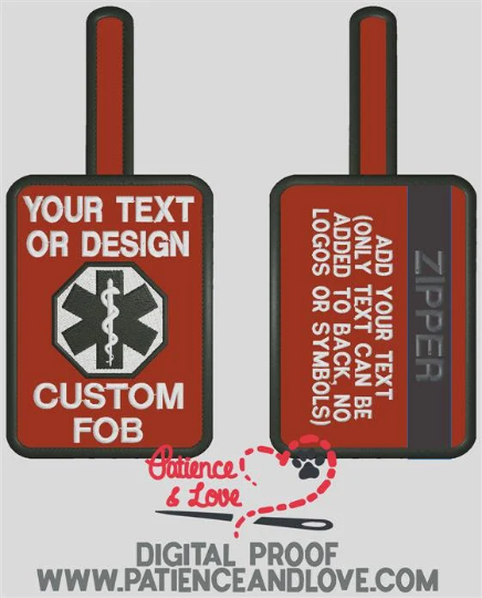 Ready to Ship - Zippered Mini Med Tag - 2025 - #7268