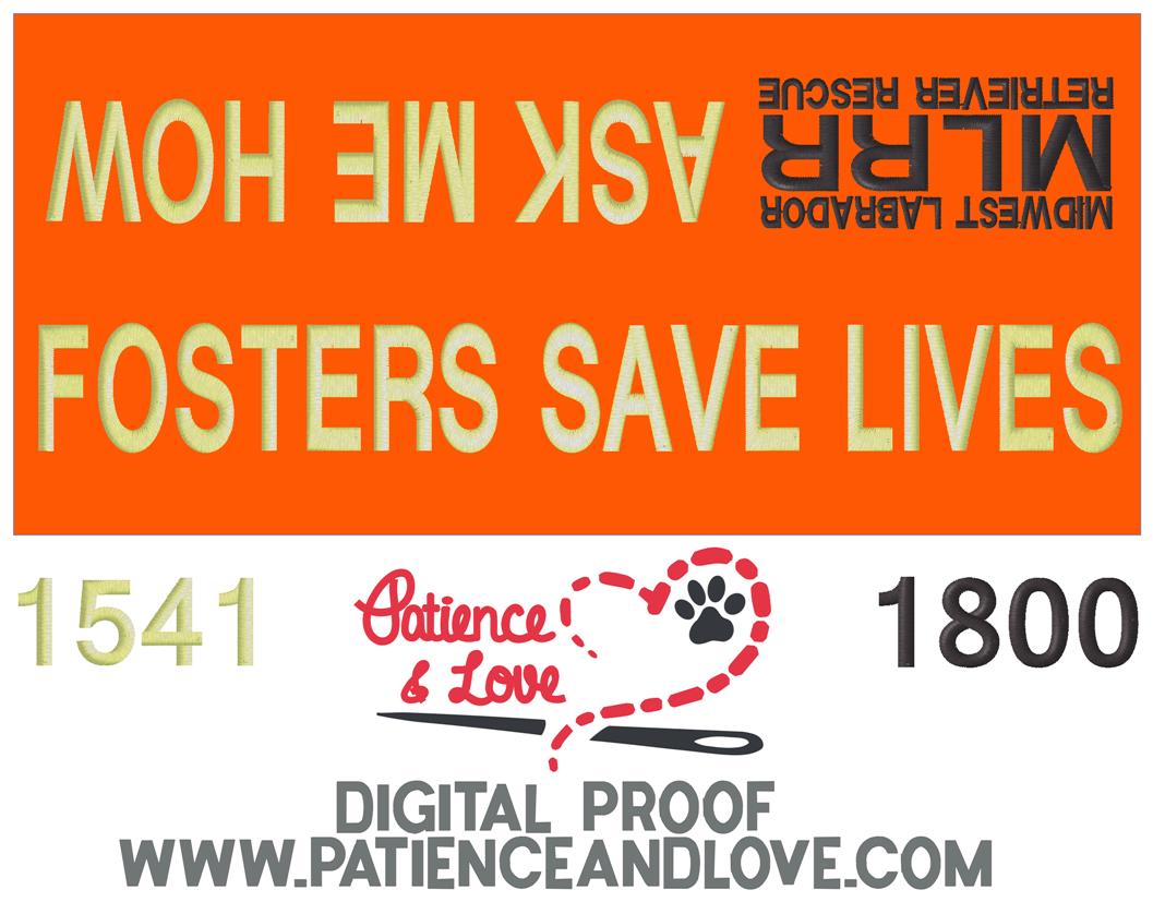 Program Sleeves - 25 sleeves for Midwest Labrador Retriever Rescue, MLRR