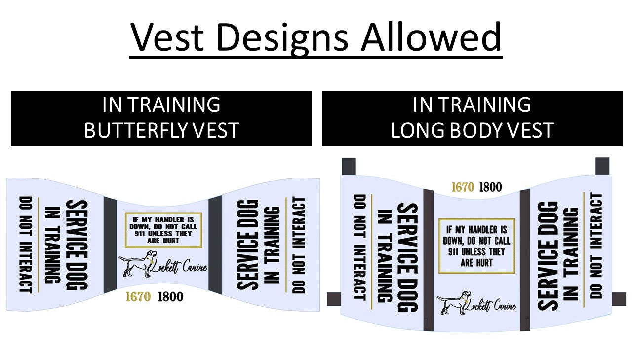 Lockett Canine Custom Program Vest