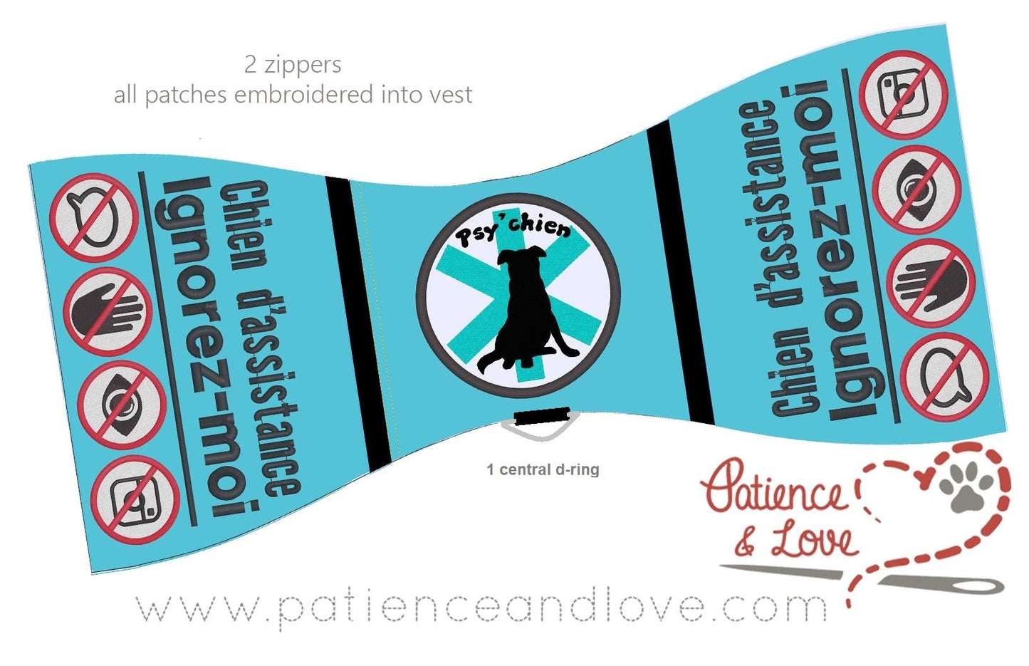 Program Gear - Psy Chien Vest only to be purchased by program representative