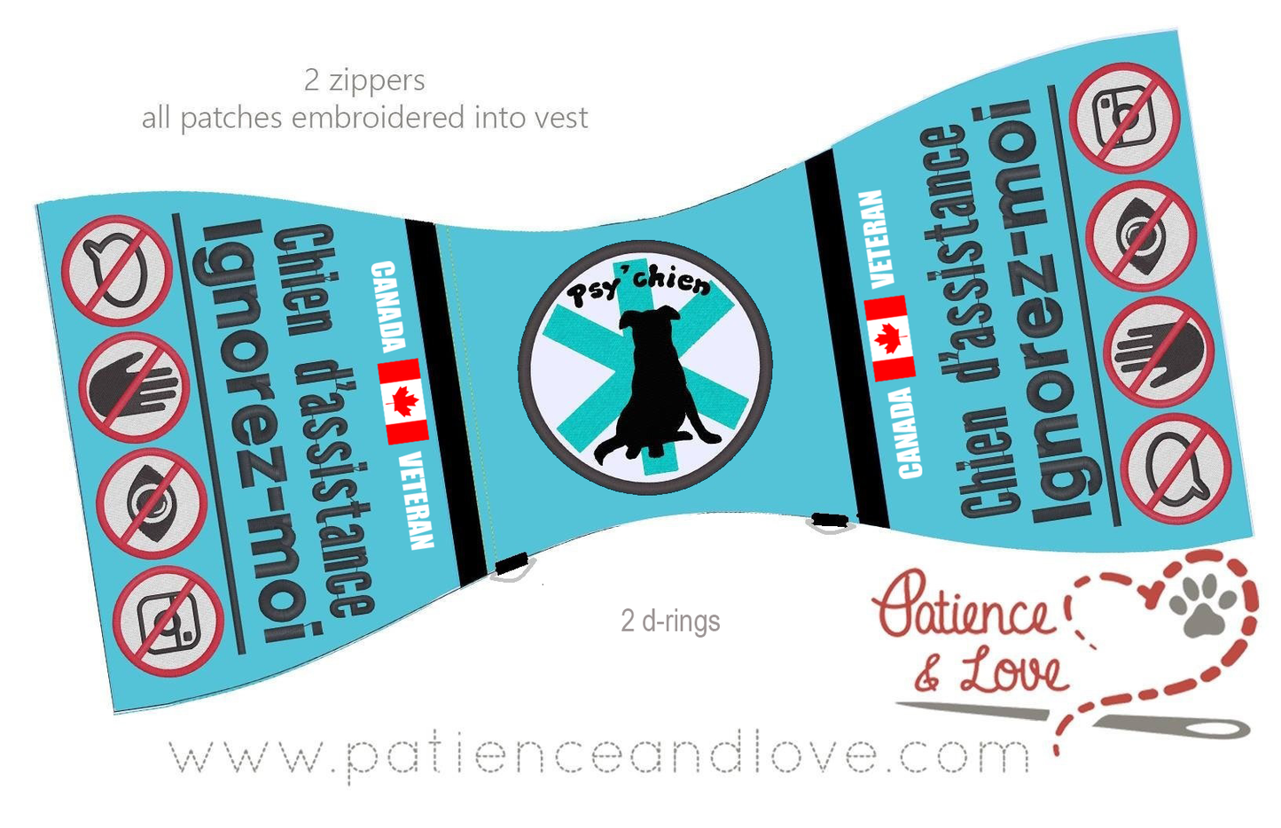 Program Gear - Psy Chien Vest only to be purchased by program representative