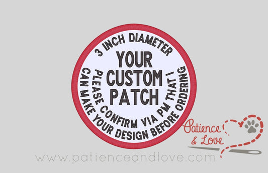 Custom Patch, 3 inch round patch