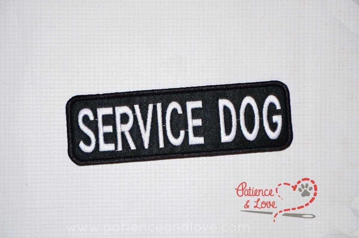 Service Dog, 6x2 inch rectangular patch