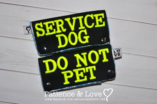 Service Dog - Do Not Pet, 4" long Leash Sleeve