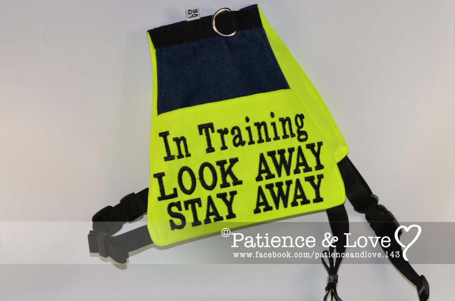In Training, Look Away, Stay Away, Butterfly Style Embroidered Vest