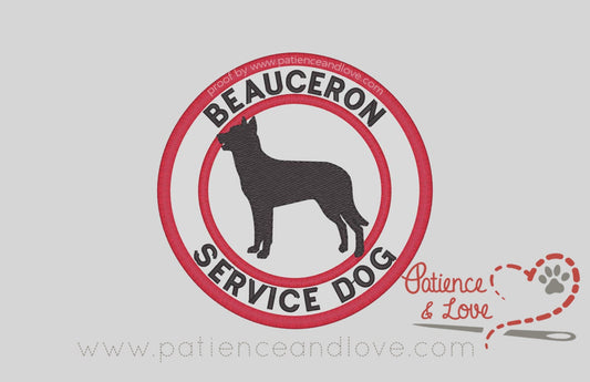 Breed, BEAUCERON Service Dog, Select your breed, 3 inch round patch