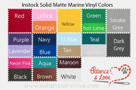 Zippered Pouch, custom text, clip on, marine vinyl exterior bag